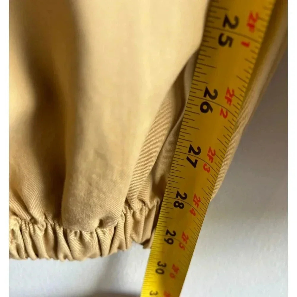 Avec Les Filles Womens Anthropologie Drawstring Cargo Baggy Pants Khaki Tan Sz L - Picture 12 of 15